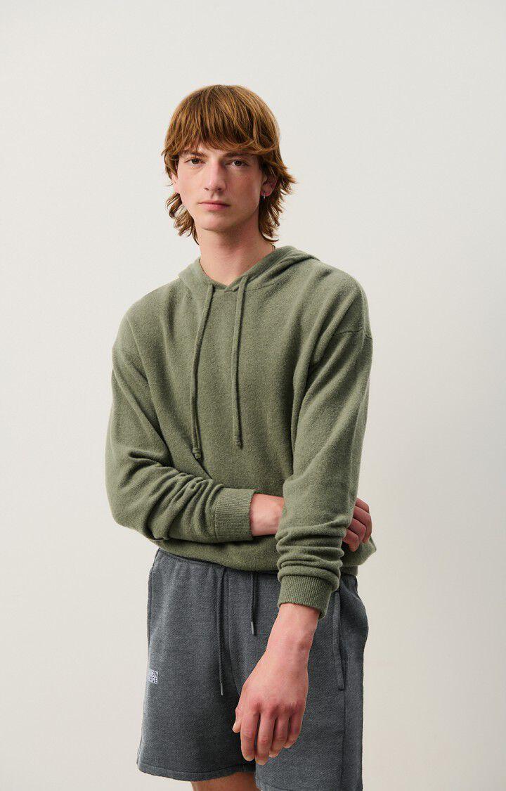 american vintage Pull homme Raxow - TORTUE 57 Manches longues Vert - H24