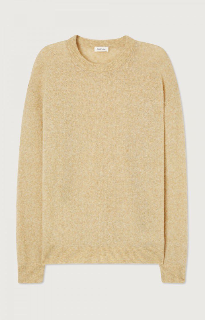 American Vintage Pull Homme Razpark - BEIGE MULTICHINE 60 Manches Longues Beige - E23