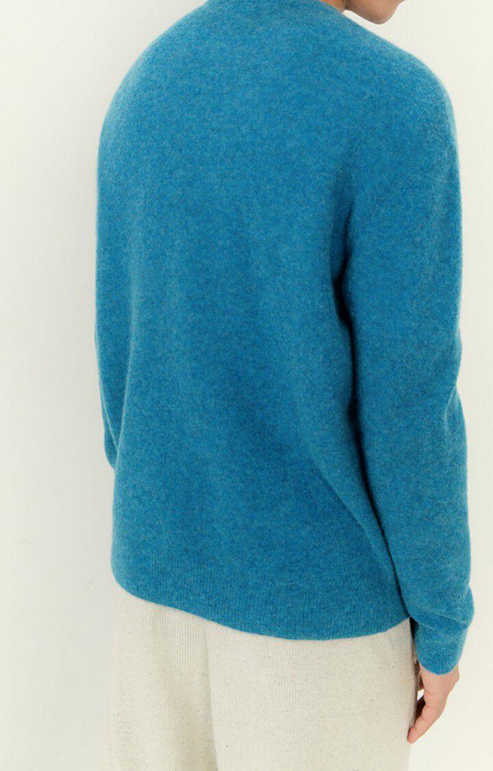 American Vintage Pull Homme Razpark - BLEUET MULTICHINE 60 Manches Longues Bleu - E23