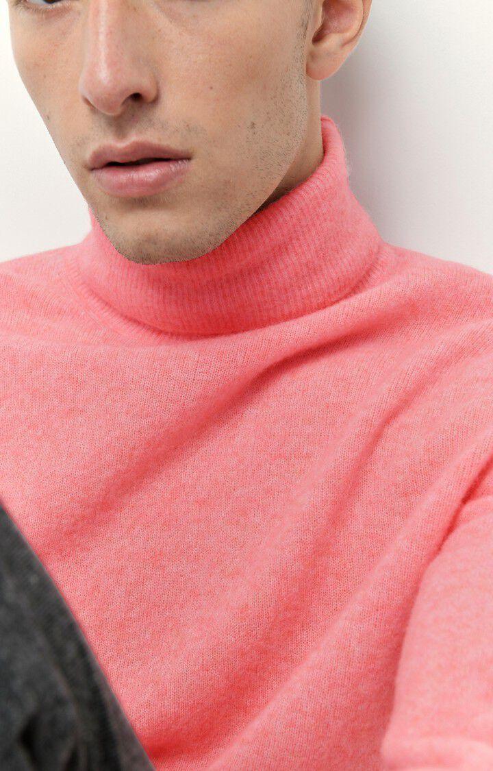 American Vintage Pull Homme Razpark - ORCHIDEE CHINE 60 Manches Longues Rose - H22B