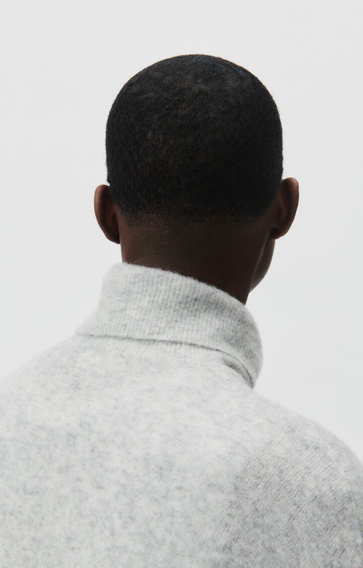 American Vintage Pull Homme Razpark - POLAIRE CHINE 60 Manches Longues Gris - H23