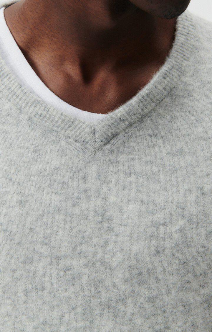 American Vintage Pull Homme Razpark - POLAIRE CHINE 60 Manches Longues Gris - E23