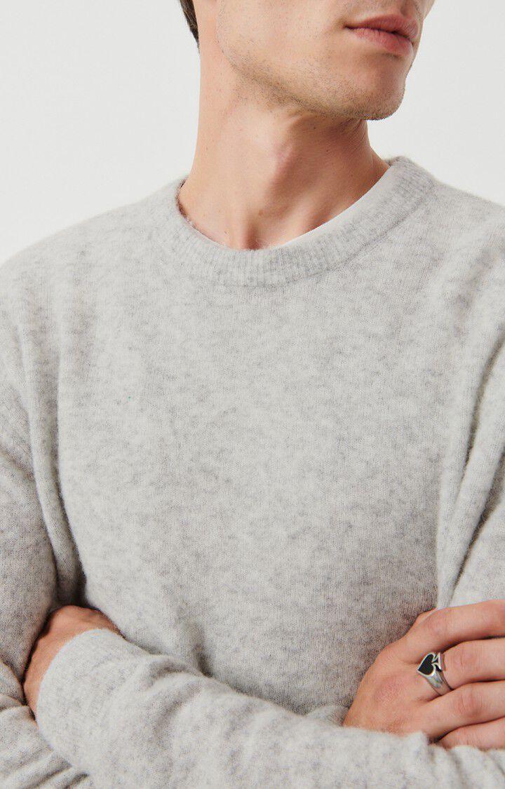 American Vintage Pull Homme Razpark - POLAIRE CHINE 60 Manches Longues Gris - E24