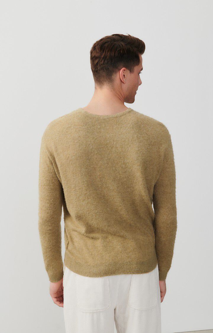 American Vintage Pull Homme Sizobay - BELETTE CHINE 61 Manches Longues Marron - E24