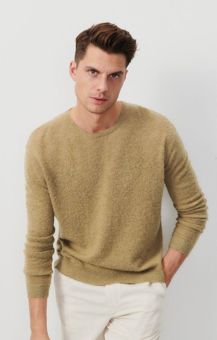 american vintage Pull homme Sizobay - BELETTE CHINE 61 Manches longues Marron - E24