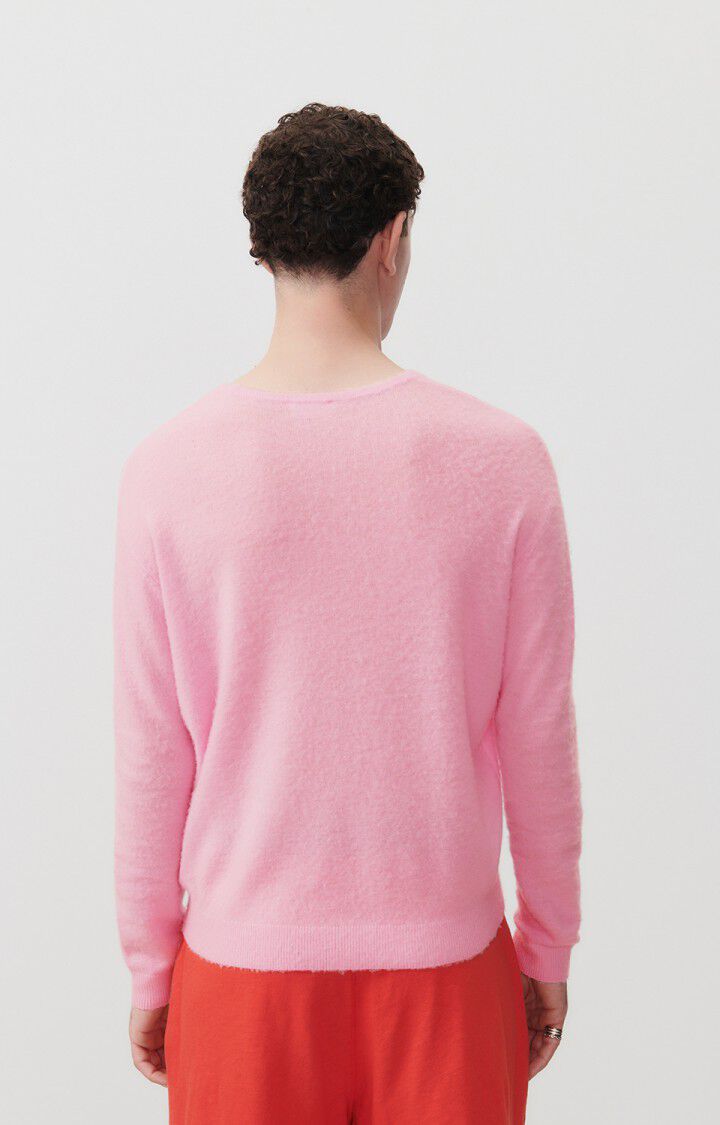 American Vintage Pull Homme Sizobay - BISOU 61 Manches Longues Rose - E24