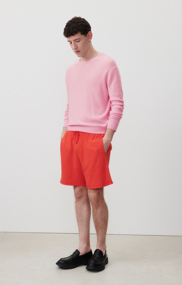 American Vintage Pull Homme Sizobay - BISOU 61 Manches Longues Rose - E24