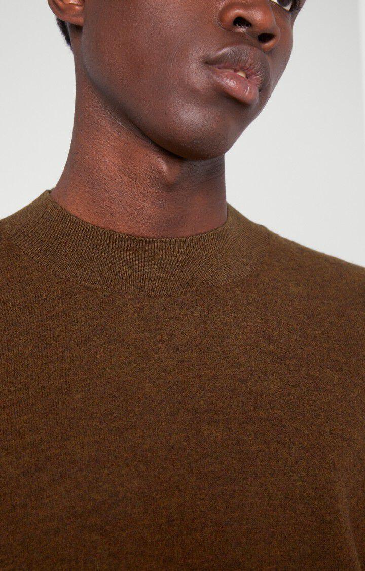 American Vintage Pull Homme Tadbow - NOUNOURS CHINE Manches Longues Marron - H21