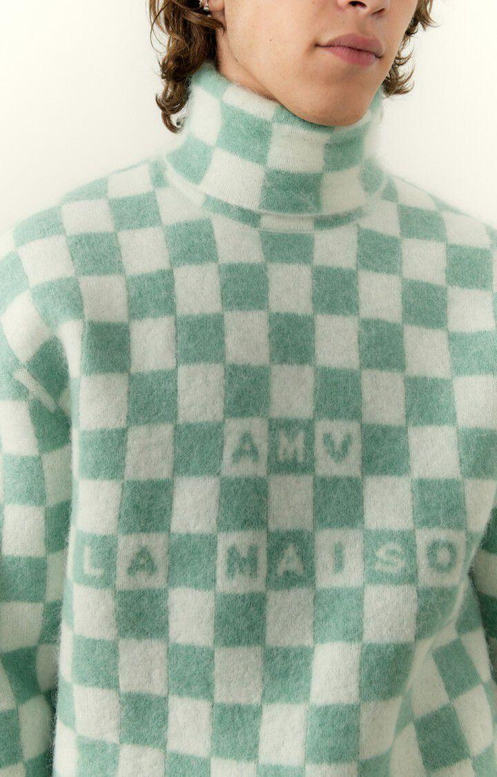 American Vintage Pull Homme Tajman - AMANDE DAMIER Vert - H22