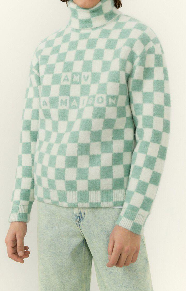 american vintage Pull homme Tajman - AMANDE DAMIER Vert - H22