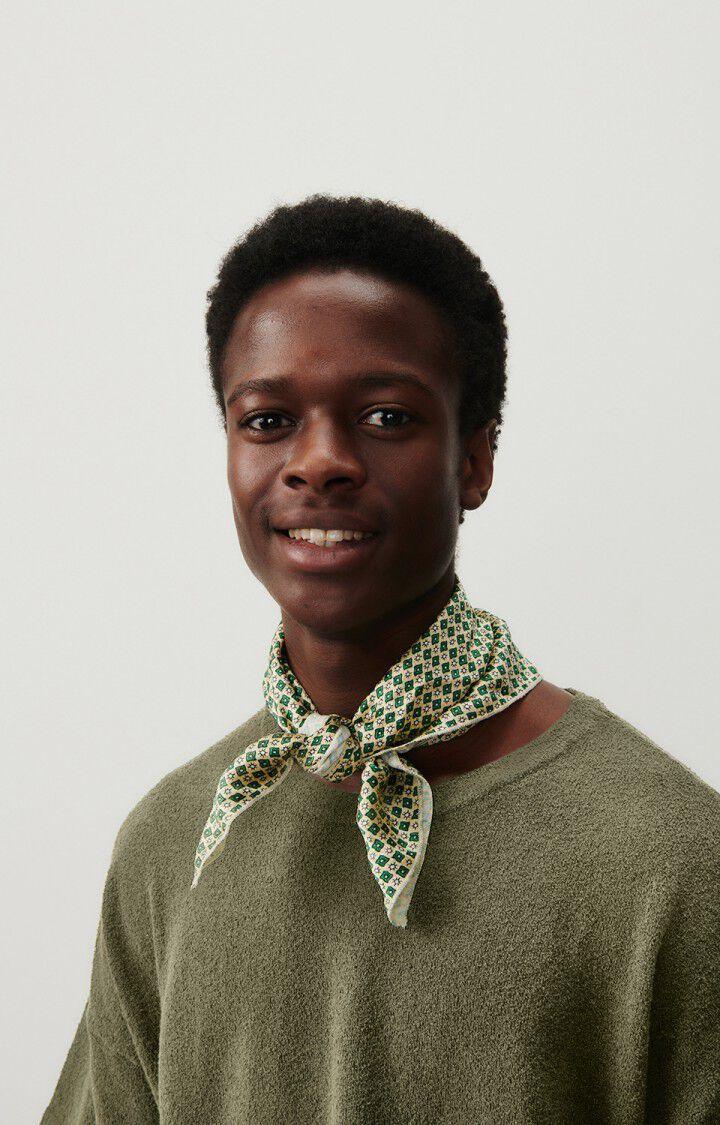 American Vintage Pull Homme Tawabay - MILITAIRE 17 Manches Courtes Marron - E24