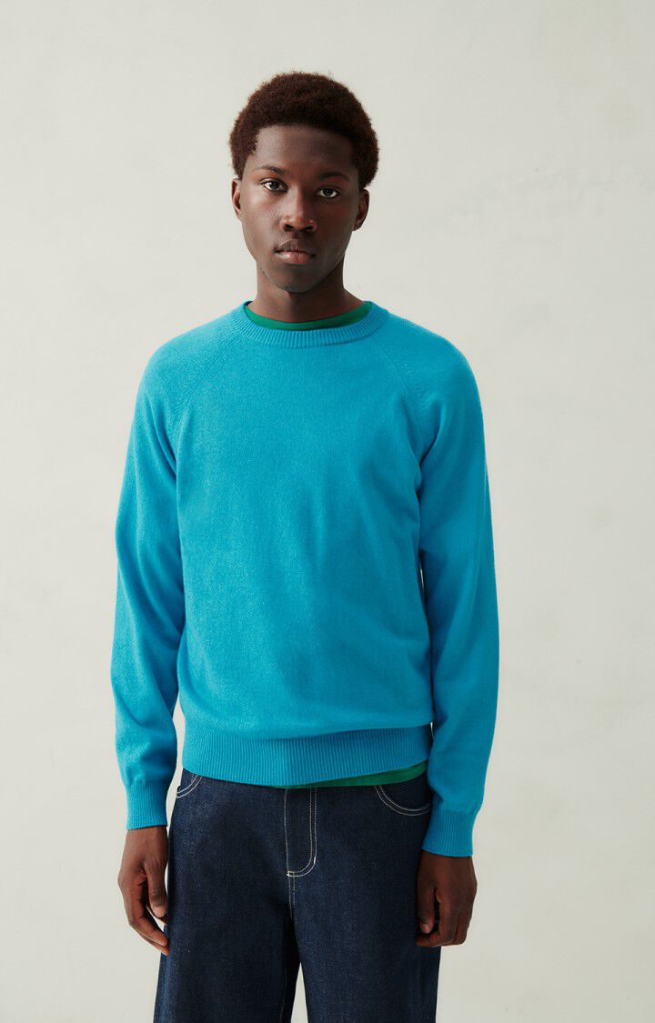 american vintage Pull homme Voxybay - CAPRI 80 Manches longues Bleu - H23