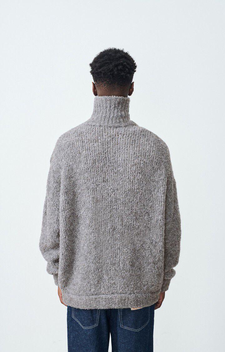 American Vintage Pull Homme Zolly - SOURIS CHINE 50 Manches Longues Gris - H24