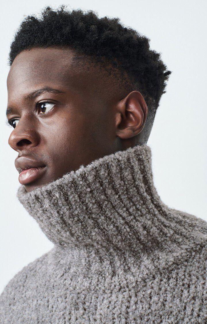 American Vintage Pull Homme Zolly - SOURIS CHINE 50 Manches Longues Gris - H24