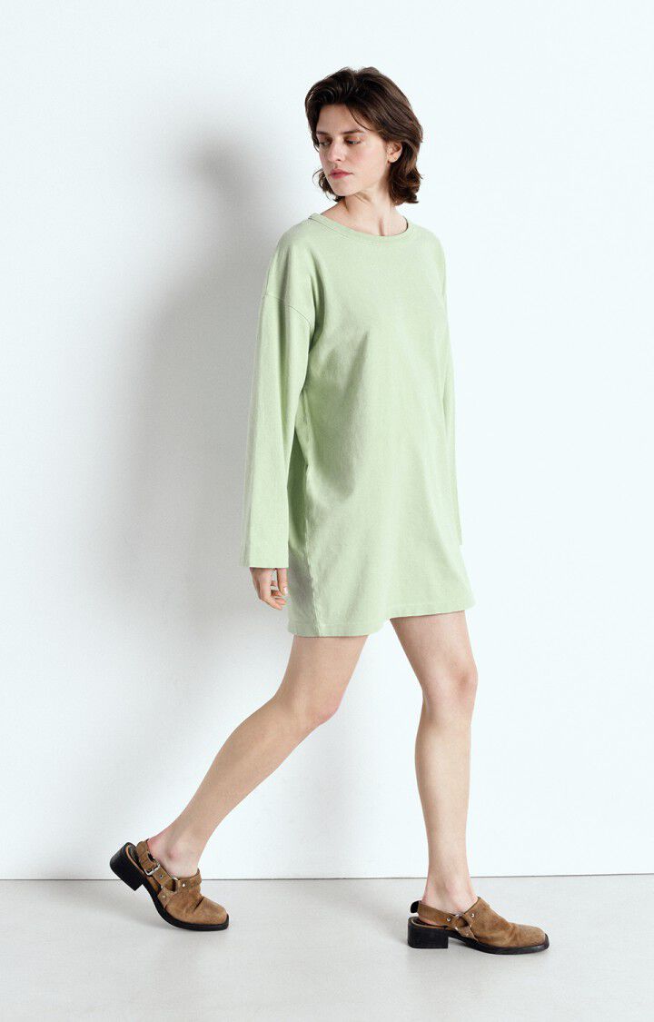 american vintage Robe femme Afoma - AMANDE VINTAGE 50 Manches longues Vert - E25