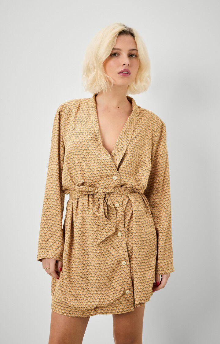 American Vintage Robe Femme Belabay - ARLETTE Manches Longues Marron - E20