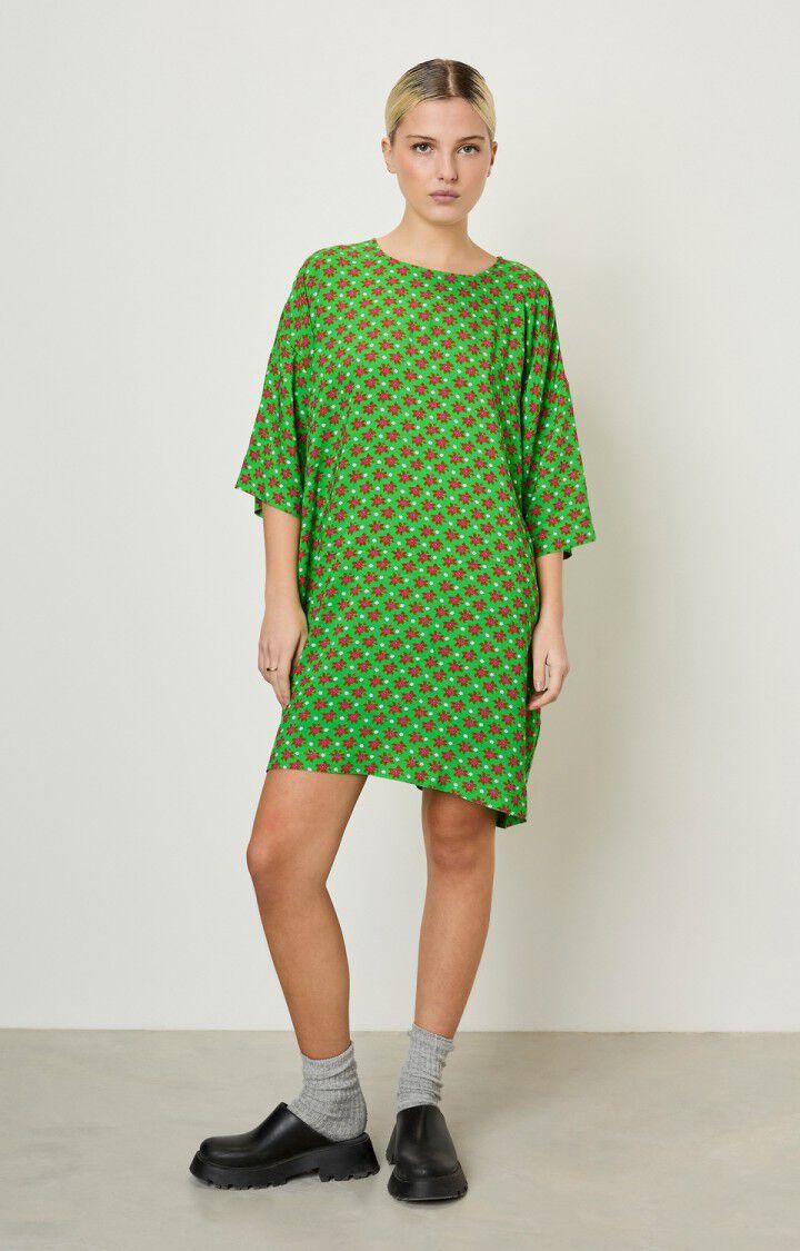 American Vintage Robe Femme Belabay - MADDY Manches 7/8 Vert - E20