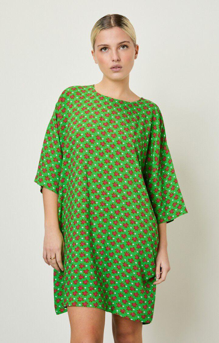 american vintage Robe femme Belabay - MADDY Manches 7/8 Vert - E20
