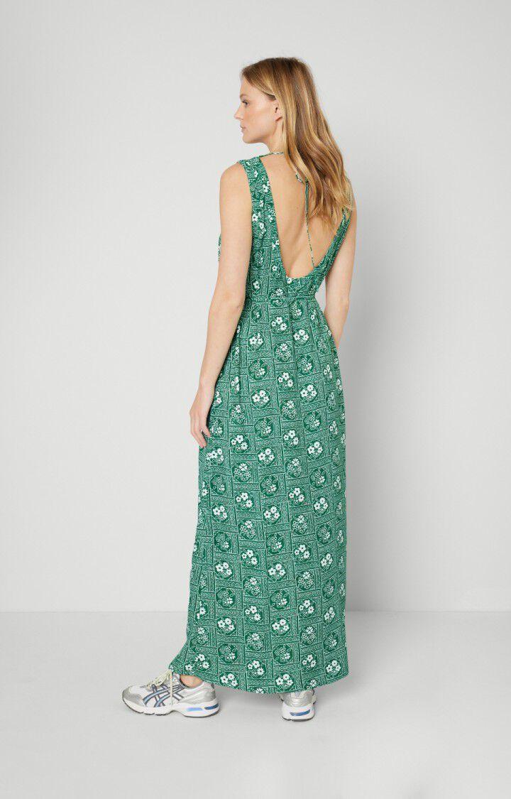 American Vintage Robe Femme Bukbay - ANDIE 0 Fines Bretelles Vert - E23