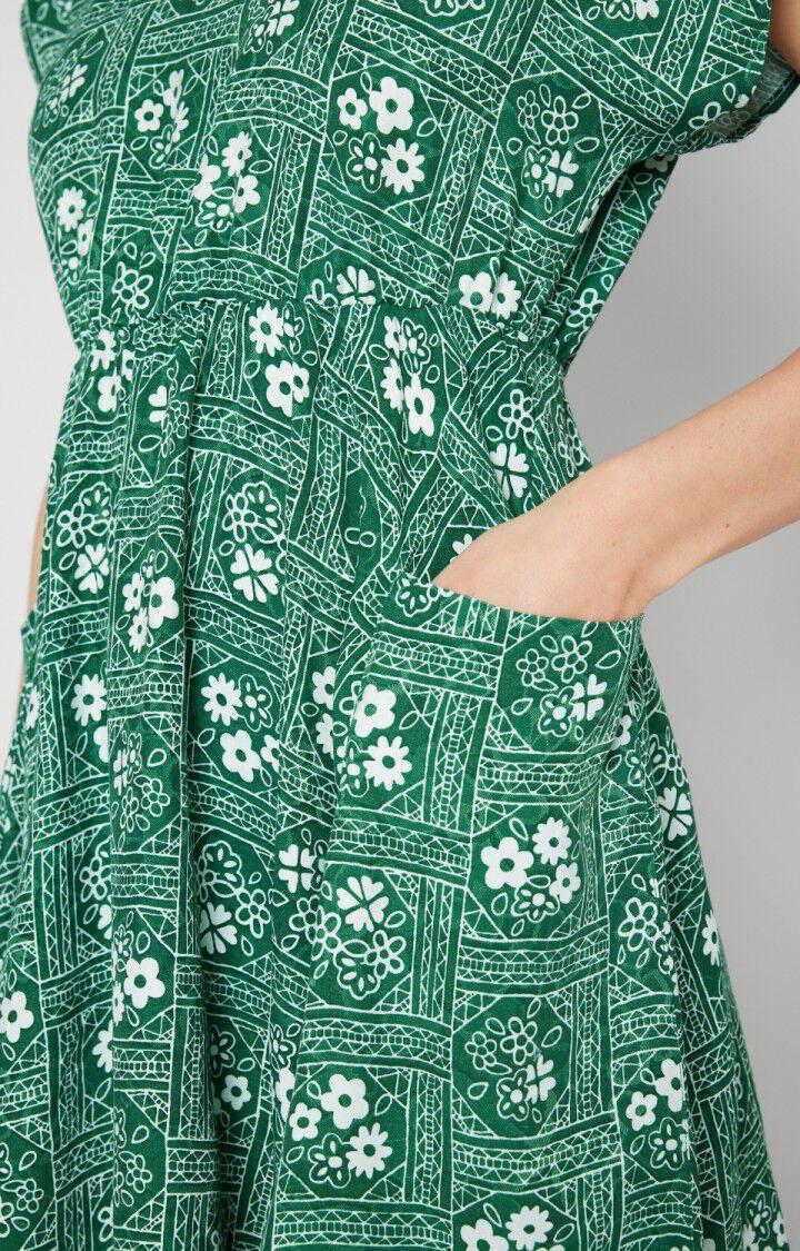 American Vintage Robe Femme Bukbay - ANDIE 20 Manches Courtes Vert - E23