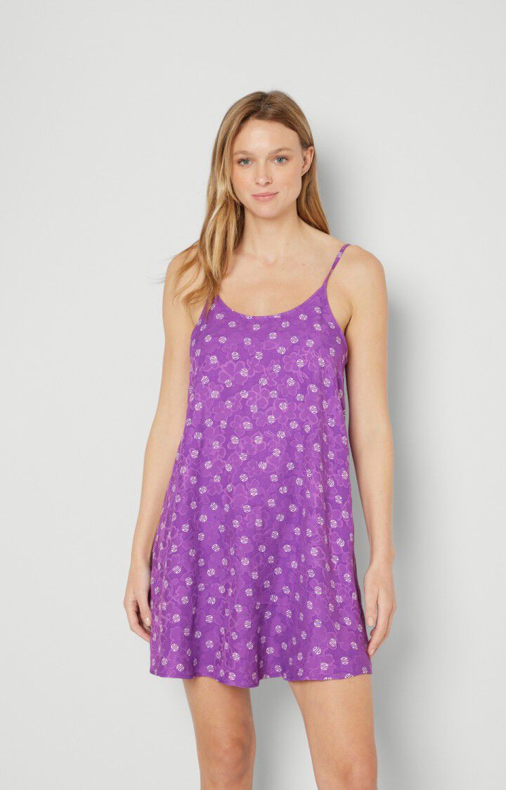 american vintage Robe femme Bukbay - ANITA 0 Fines bretelles Violet - E23