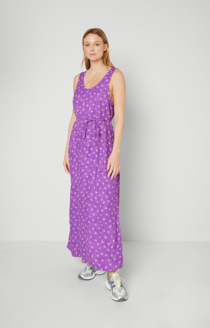 american vintage Robe femme Bukbay - ANITA 0 Fines bretelles Violet - E23