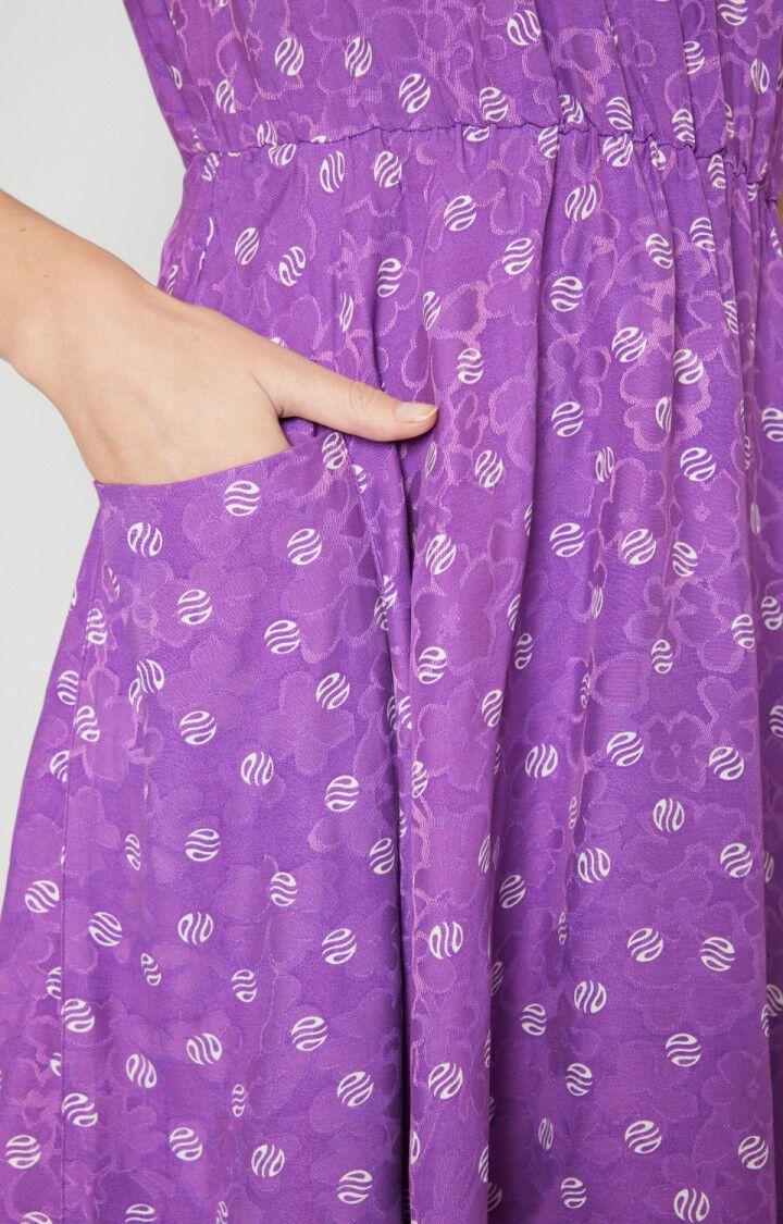 American Vintage Robe Femme Bukbay - ANITA 20 Manches Courtes Violet - E23