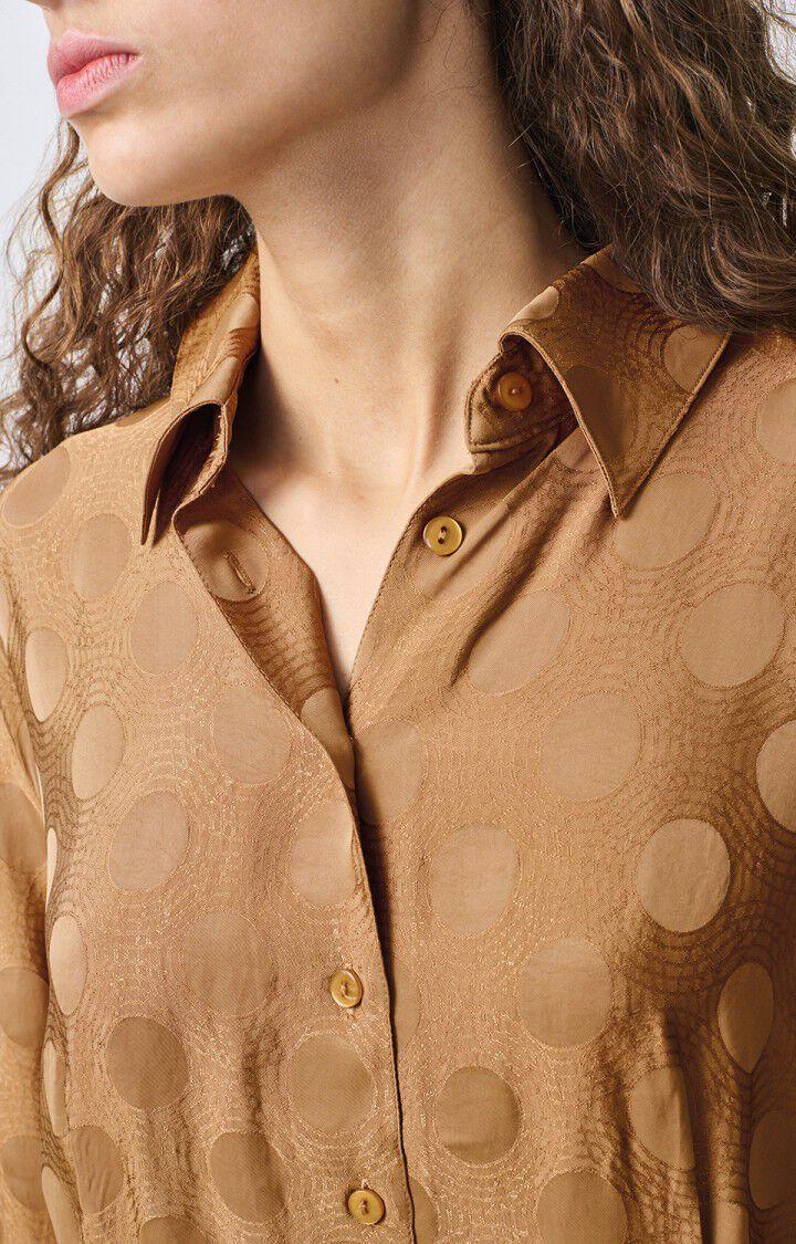 American Vintage Robe Femme Bukbay - BELETTE 56 Manches Longues Marron - H22