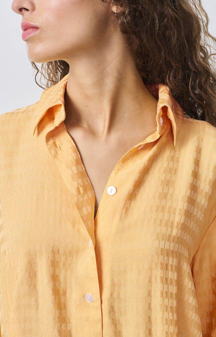 American Vintage Robe Femme Bukbay - DESERT 56 Manches Longues Jaune - H22