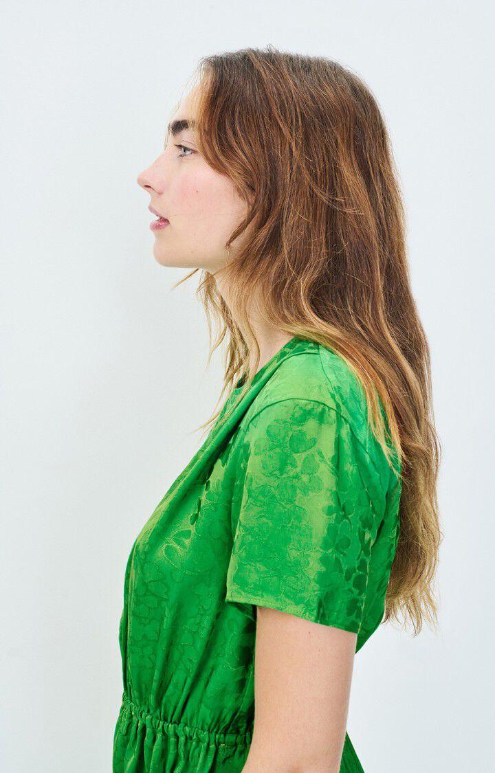 American Vintage Robe Femme Bukbay - GAZON Manches Courtes Vert - E22