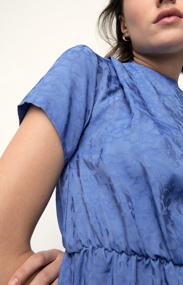 American Vintage Robe Femme Bukbay - MARIN Manches Courtes Bleu - E22