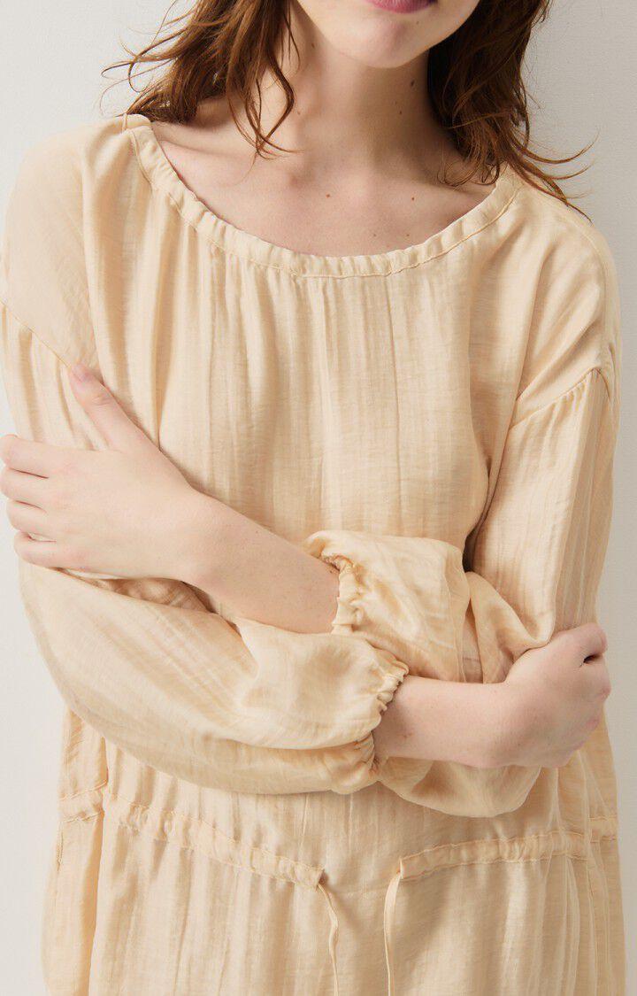 American Vintage Robe Femme Detown - CHEESECAKE 53 Manches Longues Beige - H24