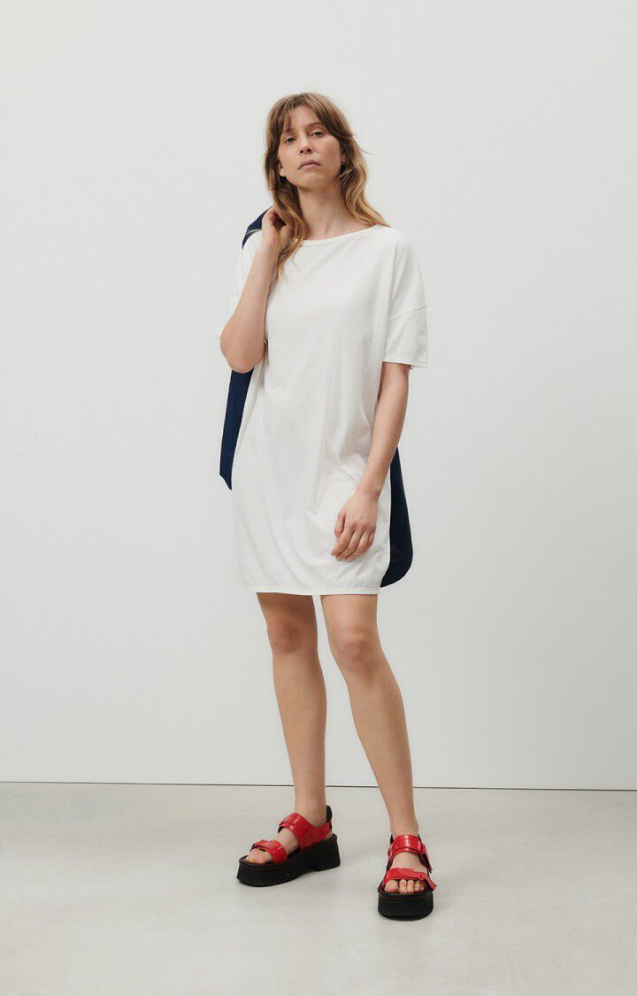 American Vintage Robe Femme Devon - BLANC CASSE VINTAGE Blanc - E23B