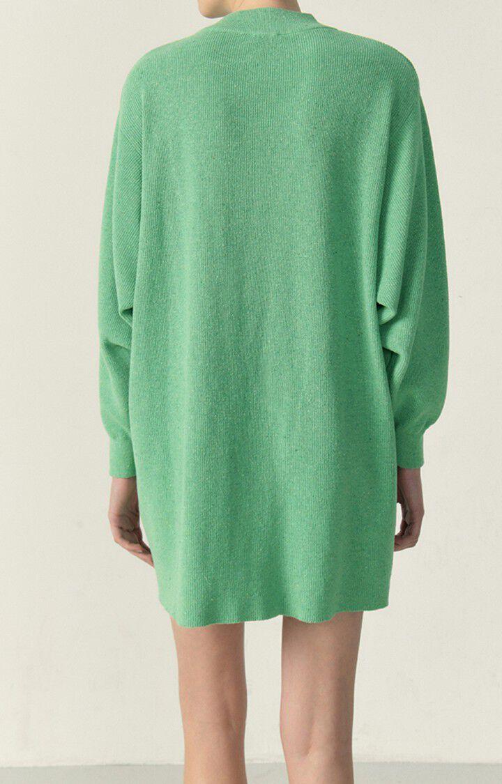American Vintage Robe Femme Dozborow - NENUPHAR CHINE 55 Manches Longues Vert - E23