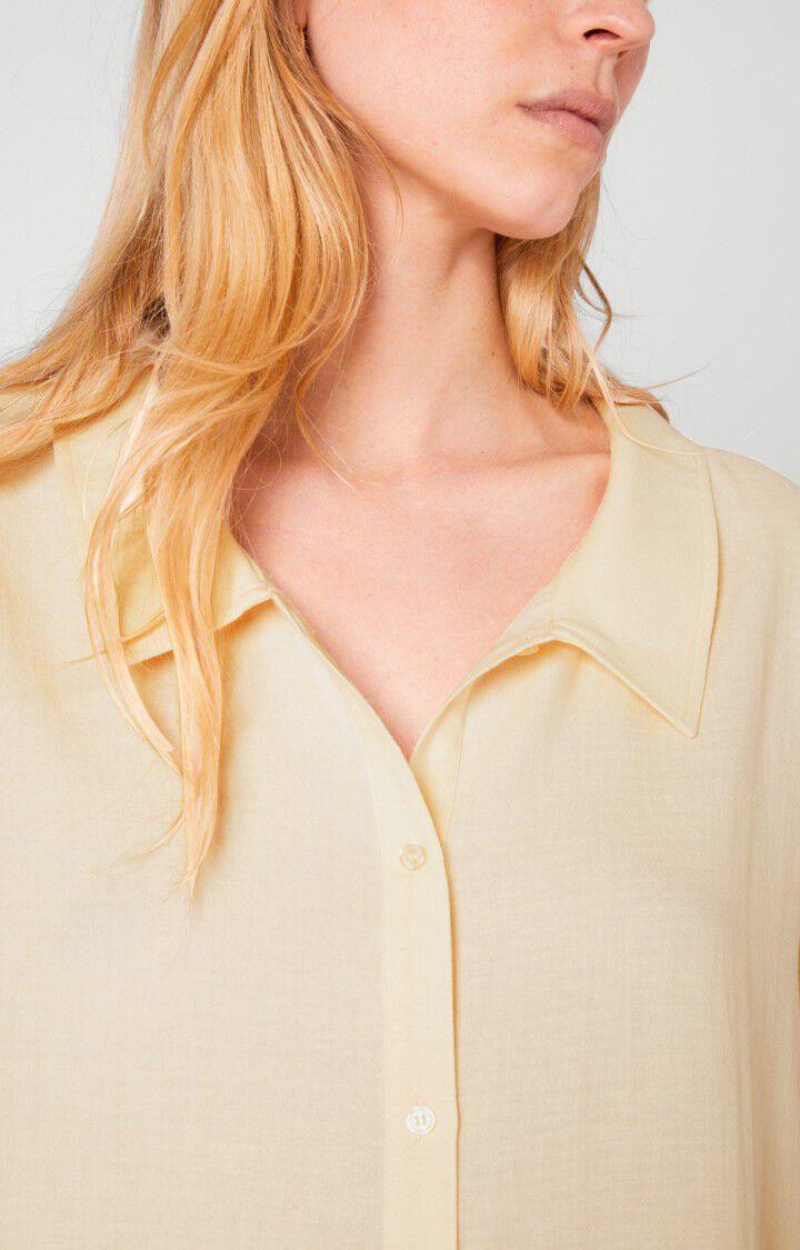 American Vintage Robe Femme Epifun - SEIGLE Manches Courtes Jaune - E20