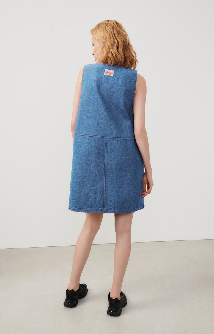 American Vintage Robe Femme Faow - BLUE 0 Sans Manches Bleu - E24