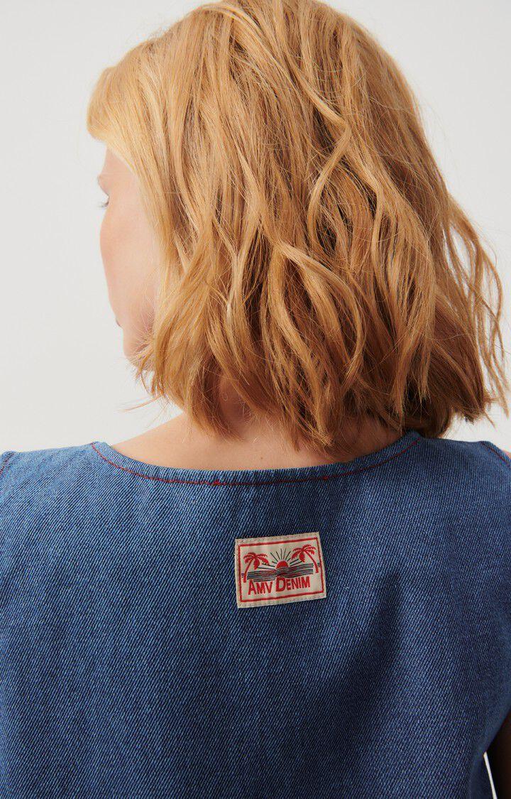 American Vintage Robe Femme Faow - BLUE 0 Sans Manches Bleu - E24