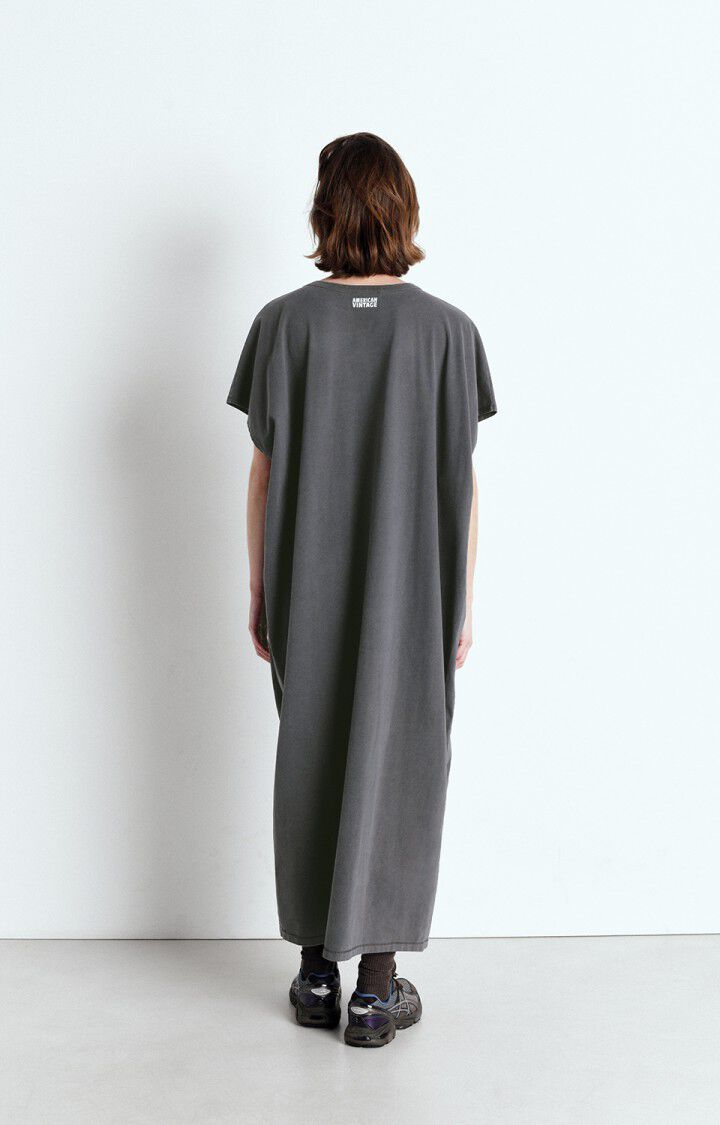 American Vintage Robe Femme Fazy - ACIER VINTAGE 0 Sans Manches Gris - E25