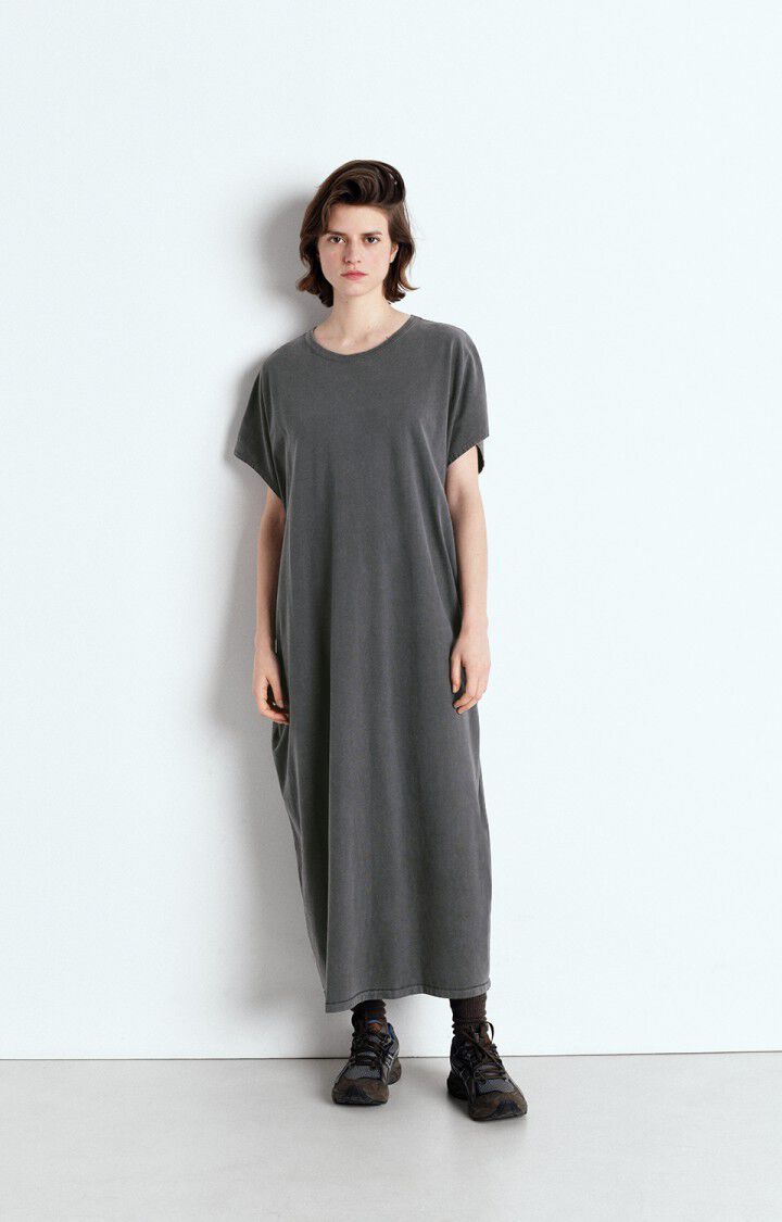 american vintage Robe femme Fazy - ACIER VINTAGE 0 Sans manches Gris - E25