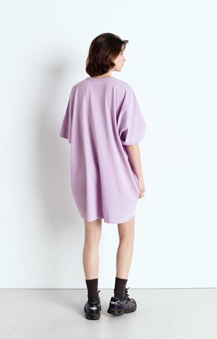 American Vintage Robe Femme Fazy - ORCHIDEE VINTAGE 14 Manches Courtes Violet - E25