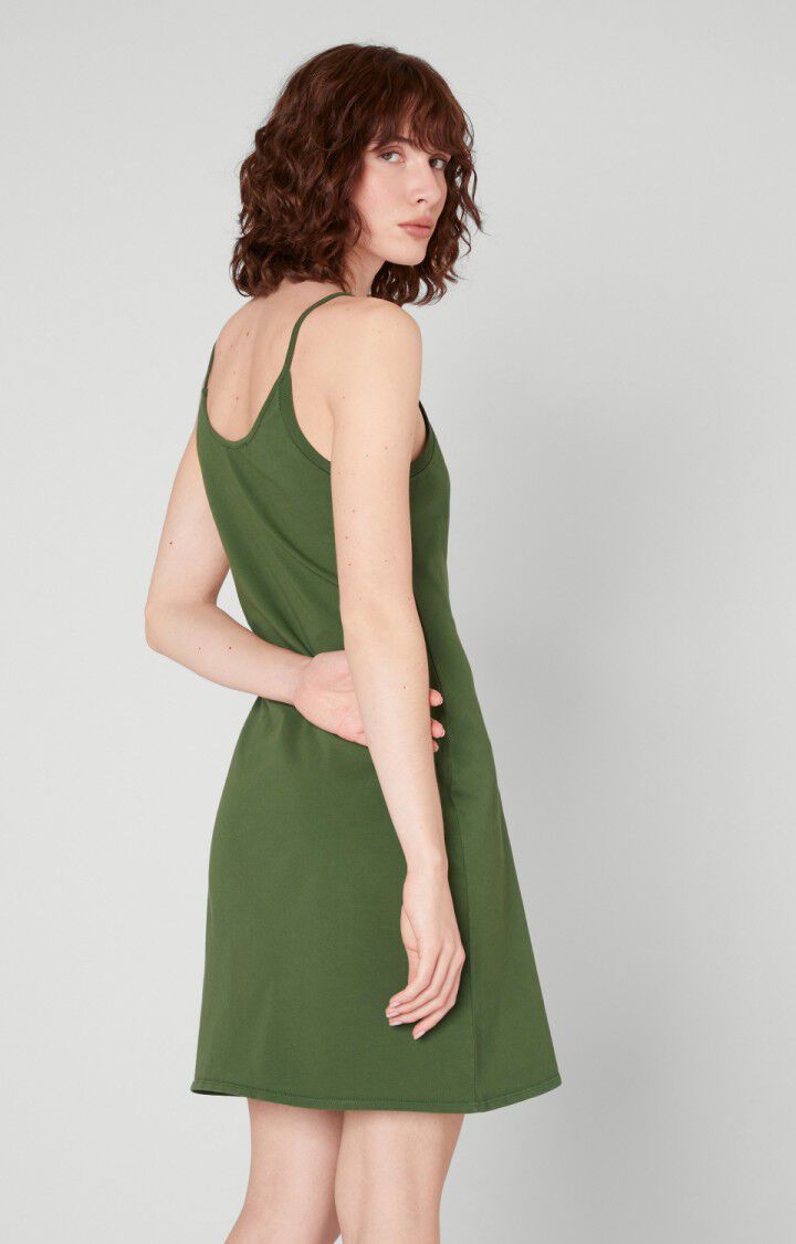 American Vintage Robe Femme Fizvalley - MARAIS VINTAGE Fines Bretelles Vert - E22