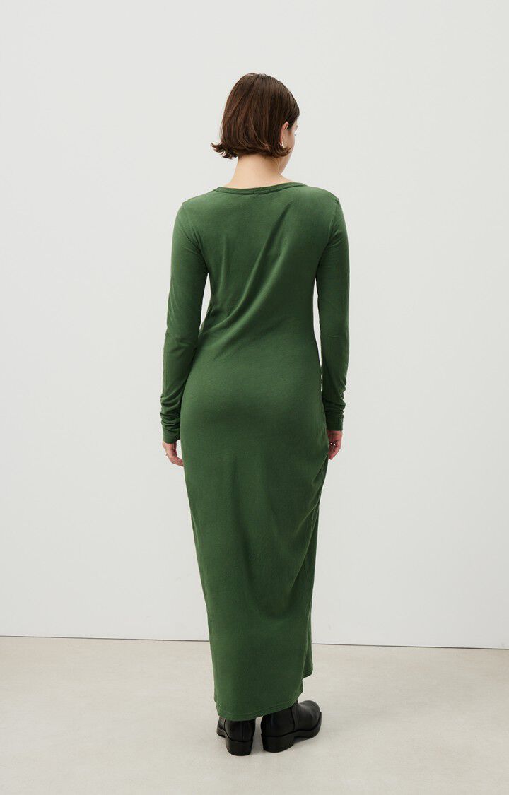 American Vintage Robe Femme Gamipy - BASILIC 70 Manches Longues Vert - H24