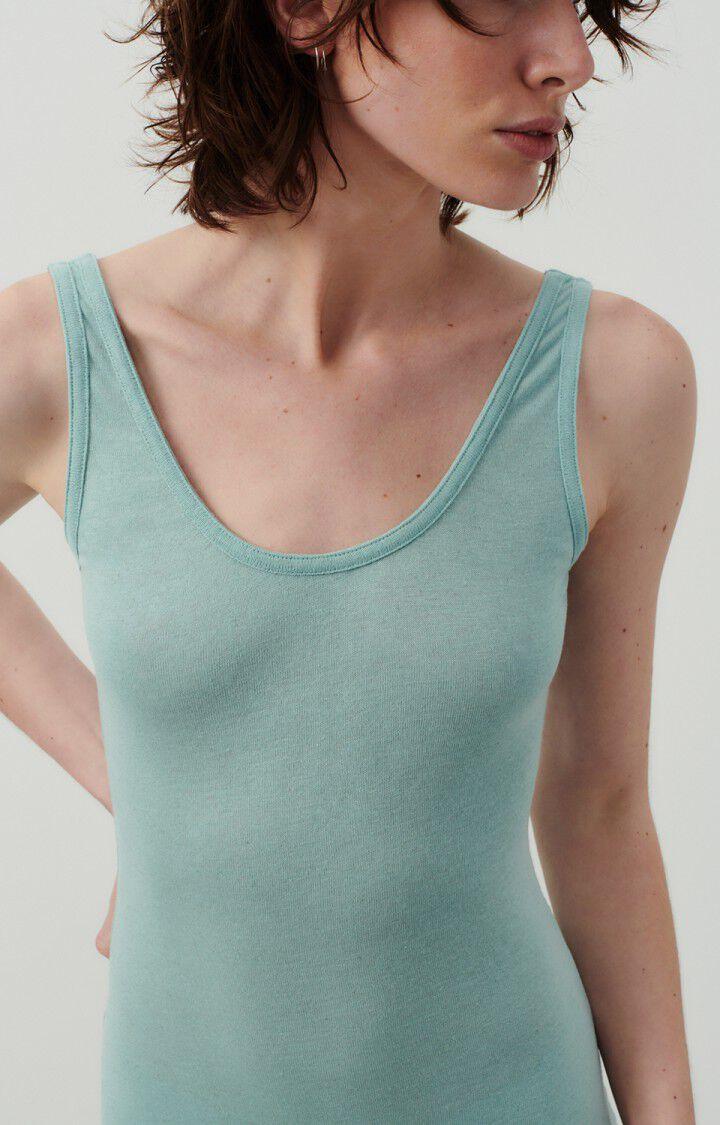 American Vintage Robe Femme Geky - JADE CHINE 0 Sans Manches Bleu - E24