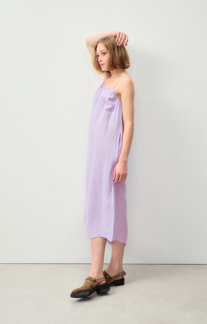 American Vintage Robe Femme Ivybo - JACINTHE 0 Fines Bretelles Violet - E24