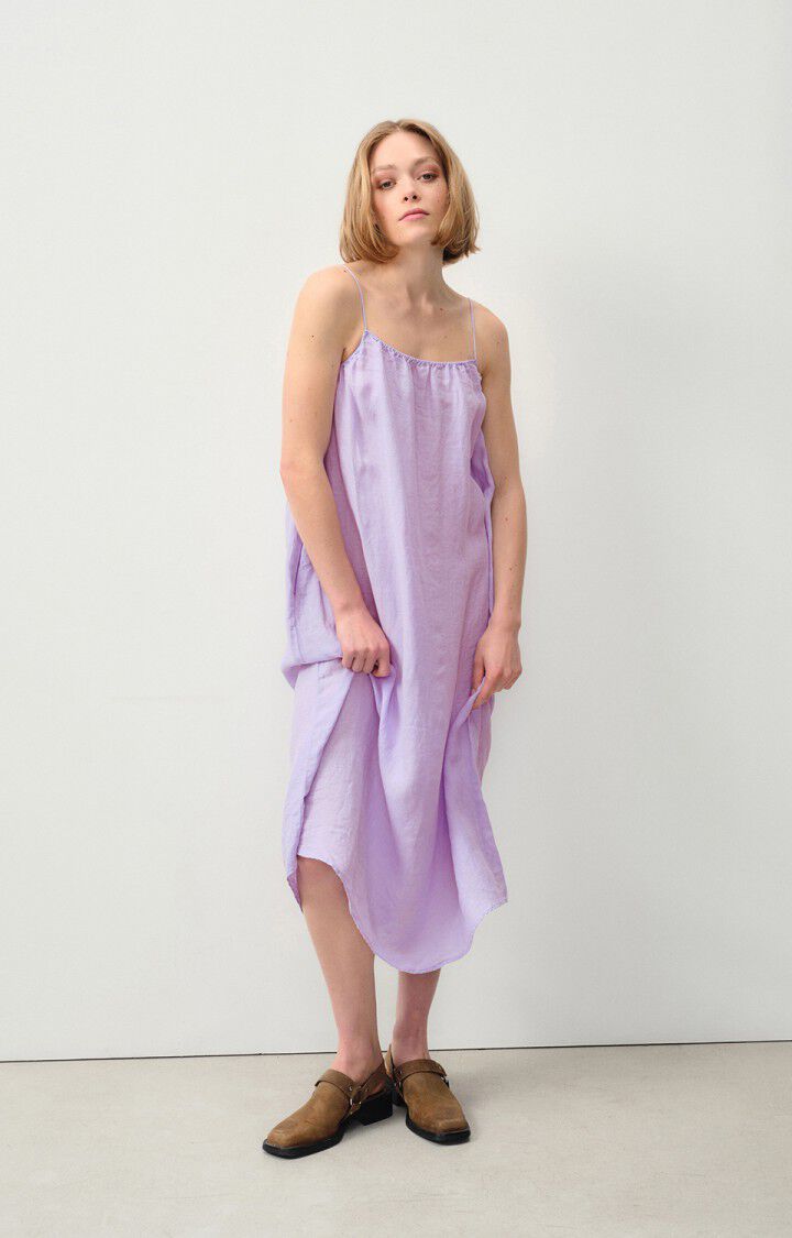 american vintage Robe femme Ivybo - JACINTHE 0 Fines bretelles Violet - E24