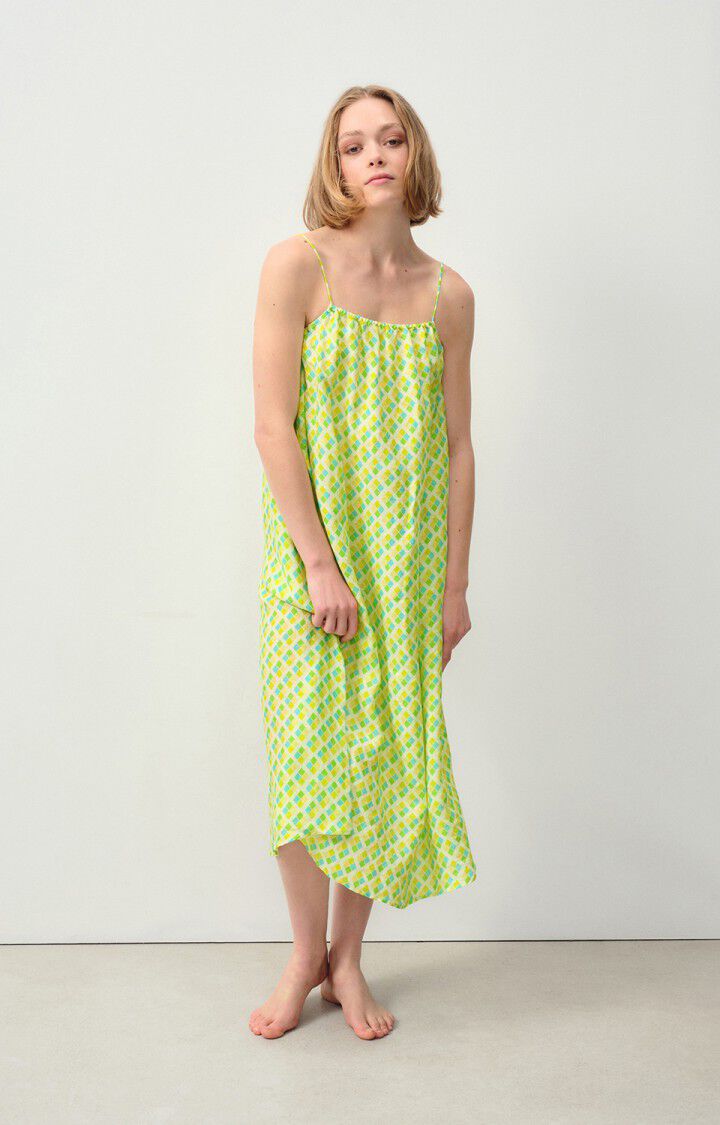 american vintage Robe femme Ivybo - LOLA 0 Fines bretelles Blanc - E24