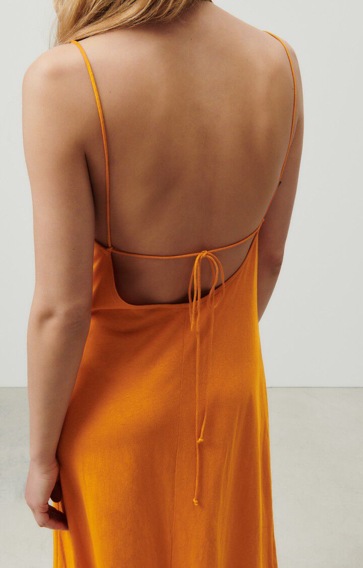 American Vintage Robe Femme Lopintale - ABRICOTINE VINTAGE 0 Fines Bretelles Orange - E23