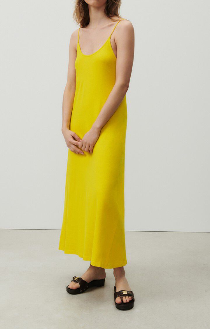 American Vintage Robe Femme Lopintale - TOURNESOL VINTAGE 0 Fines Bretelles Jaune - E23