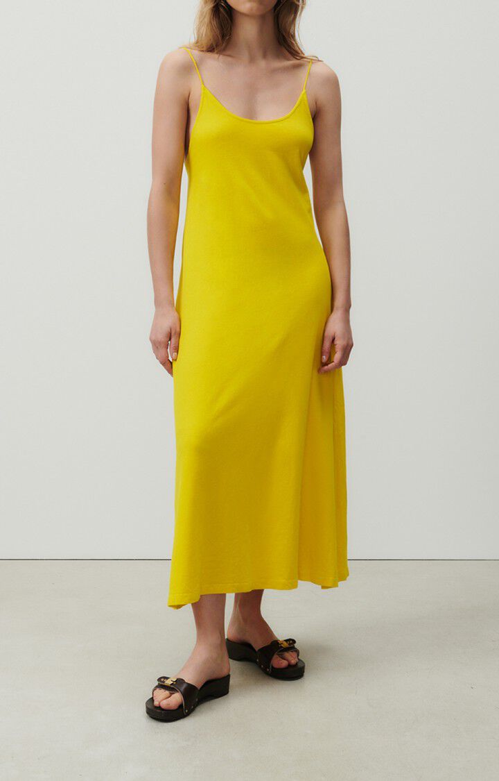american vintage Robe femme Lopintale - TOURNESOL VINTAGE 0 Fines bretelles Jaune - E23
