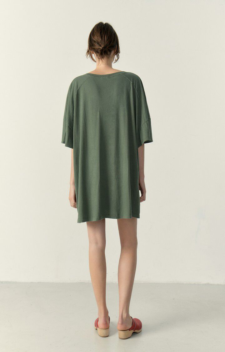 American Vintage Robe Femme Lopintale - VERT DE GRIS VINTAGE 13 Manches Courtes Vert - E23